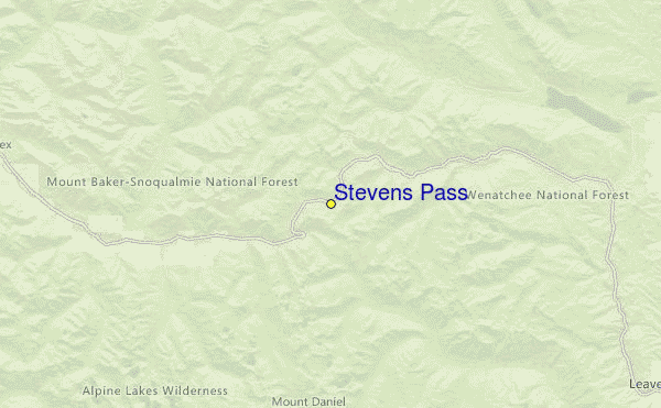 Stevens Pass Location Map