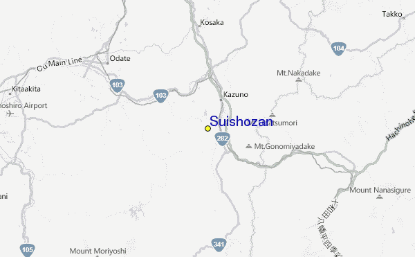 Suishozan Location Map