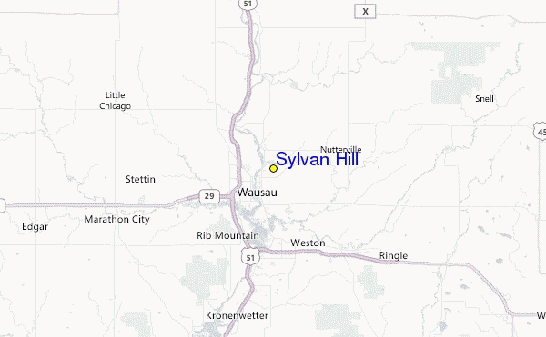 Sylvan Hill Location Map