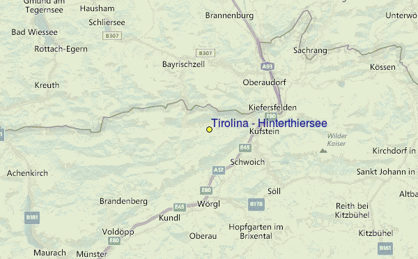 Tirolina - Hinterthiersee Location Map