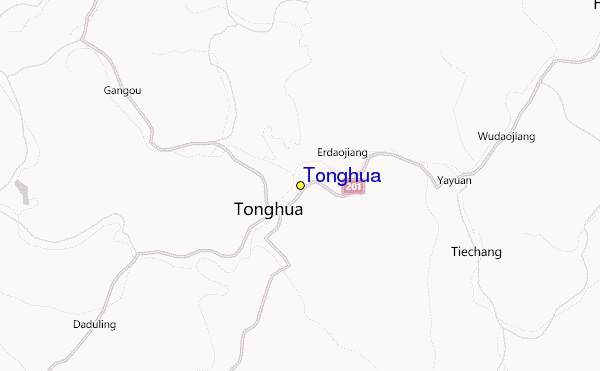 Tonghua Location Map