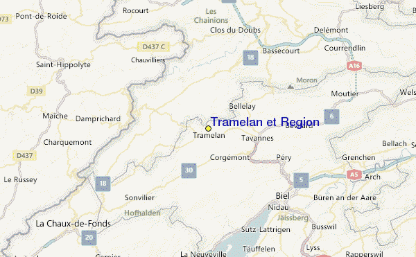Tramelan et Région Location Map