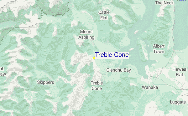 Treble Cone Location Map