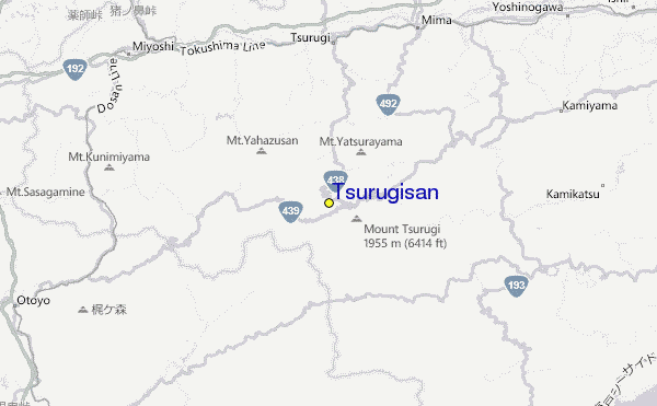 Tsurugisan Location Map