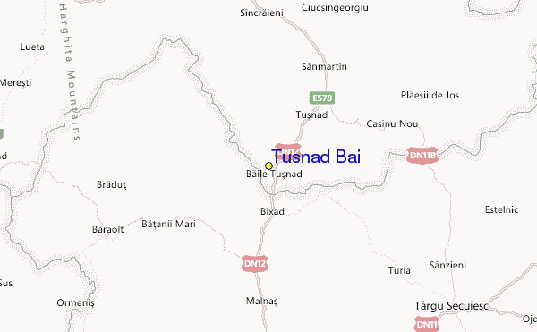 Tuşnad Băi Location Map
