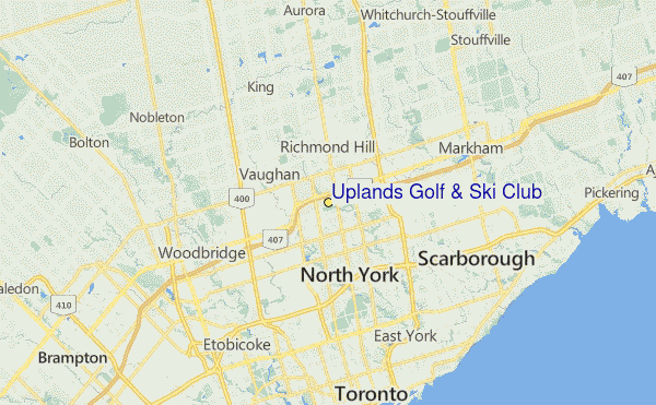 Uplands Golf & Ski Club Location Map