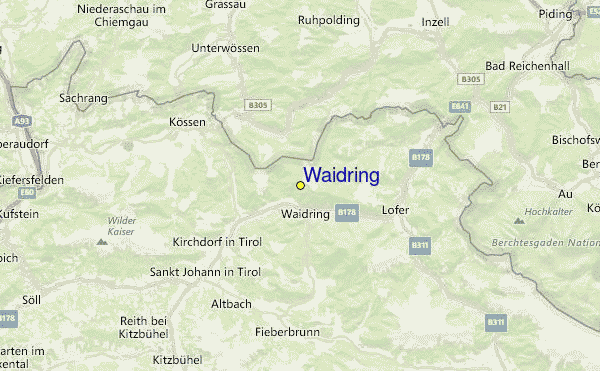Waidring Location Map