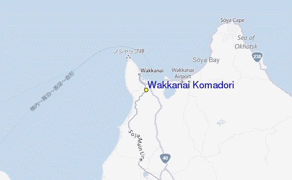 Wakkanai Komadori Location Map
