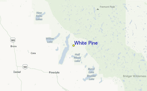 White Pine Location Map