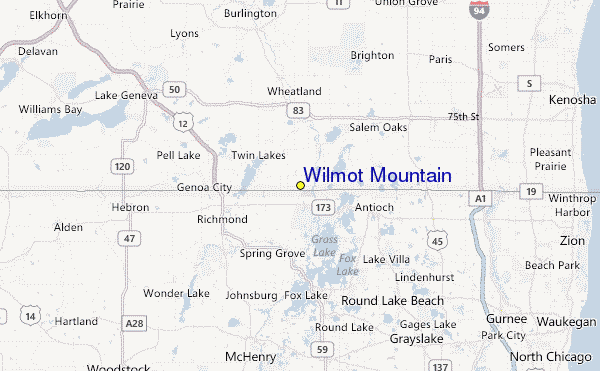 Wilmot Mountain Location Map