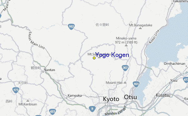 Yogo Kogen Location Map