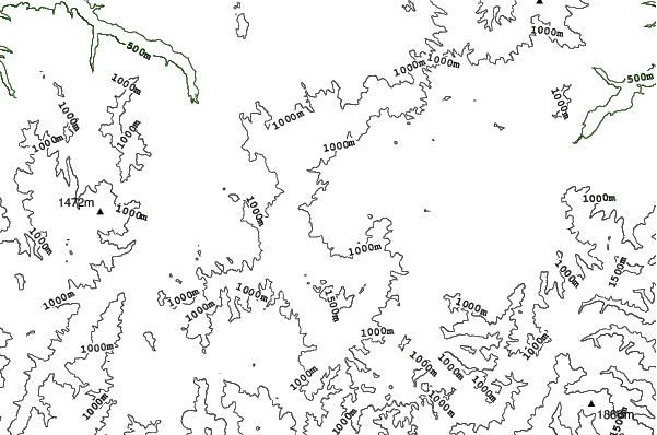 Aizu Kogen Daikurayama neighbourhood contours