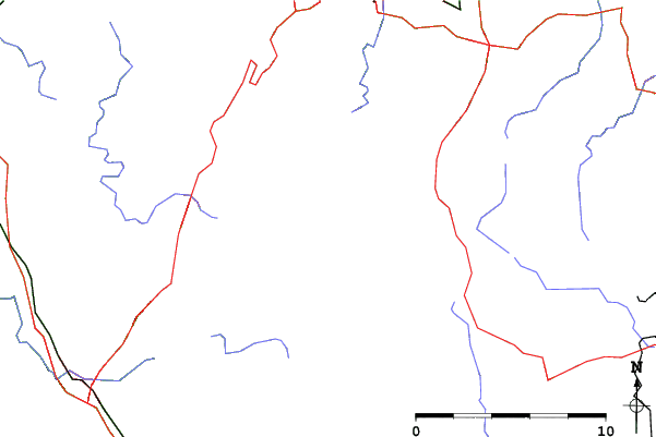 Roads and rivers close to Altenau