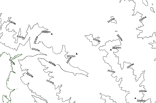 Antelope Butte neighbourhood contours