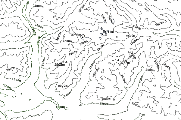 Anterselva/Antholz neighbourhood contours