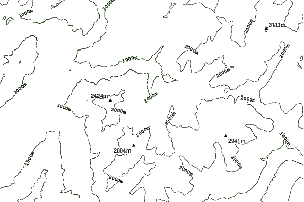 Arêches-Beaufort neighbourhood contours