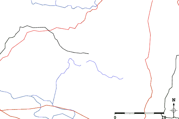 Roads and rivers close to Arrach/Eck