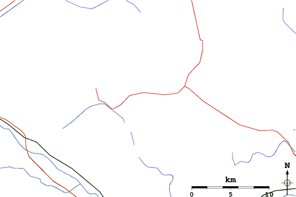 Roads and rivers close to Bad Kleinkirchheim