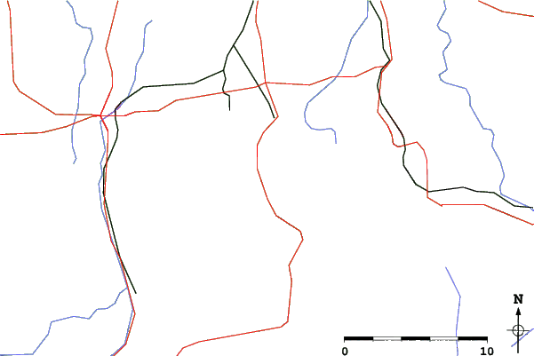 Roads and rivers close to Bad Wiessee