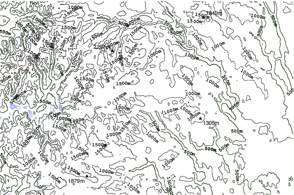 Beitostølen neighbourhood contours