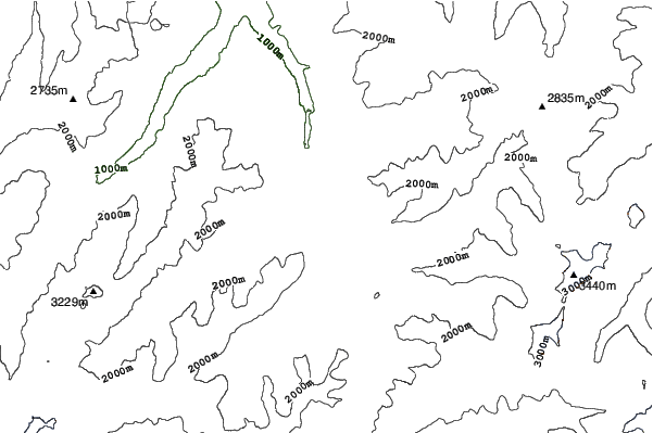 Bergeralm neighbourhood contours