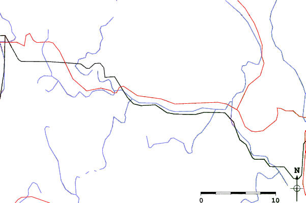 Roads and rivers close to Berkshire East