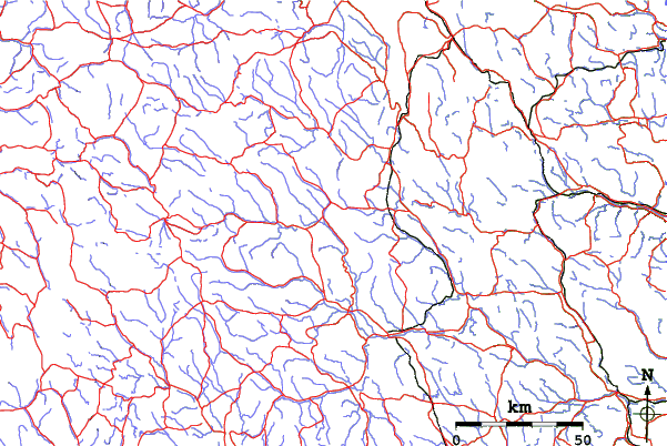 Roads and rivers close to Björnrike