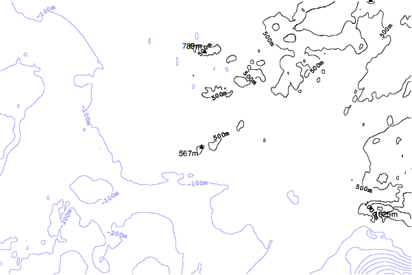 Bláfjöll neighbourhood contours