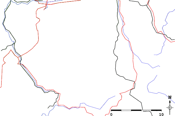 Roads and rivers close to Bödefeld-Hunau