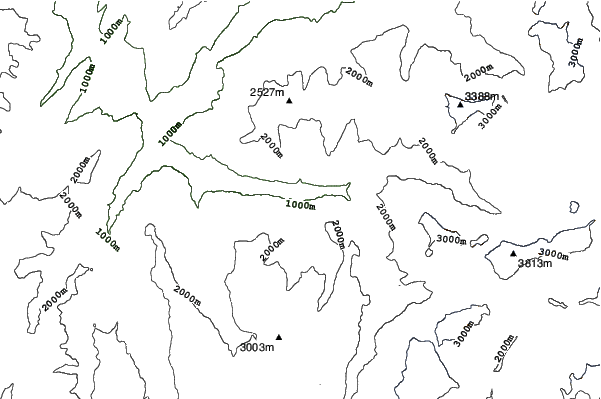 Bozel neighbourhood contours