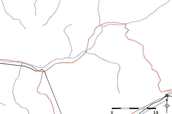 Roads and rivers close to Bramans