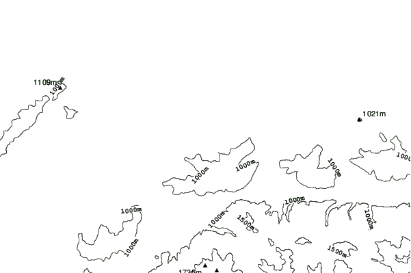 Ski Centrum Brezovica (Slovakia) neighbourhood contours