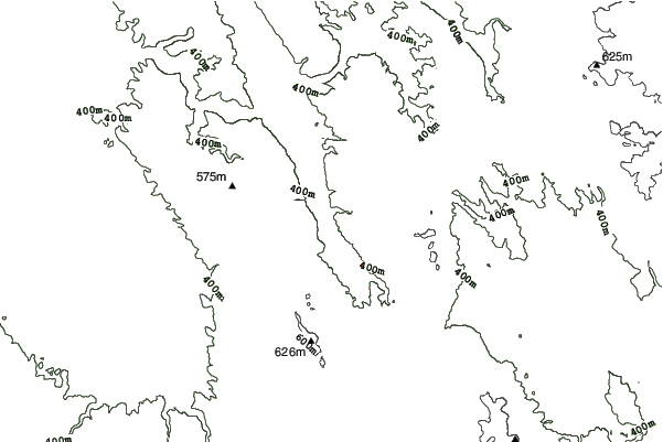 Česká Třebová - Peklák neighbourhood contours