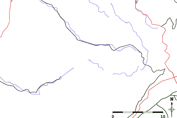 Roads and rivers close to Český Jiřetín
