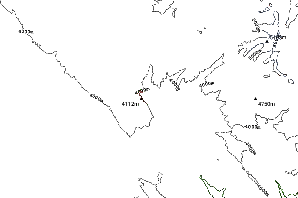 Chacaltaya neighbourhood contours
