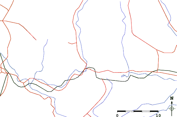 Roads and rivers close to Choei Yuda