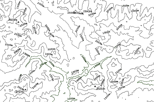 Comelico Superiore neighbourhood contours