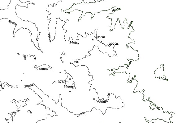 Crissolo neighbourhood contours