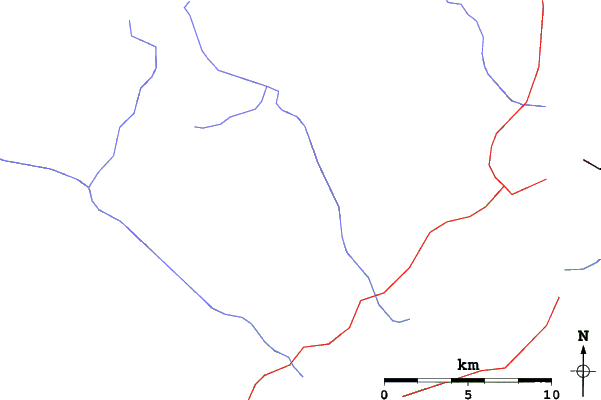 Roads and rivers close to Crystal Mountain West Kelowna (closed)
