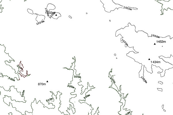 Desná - Parlament neighbourhood contours