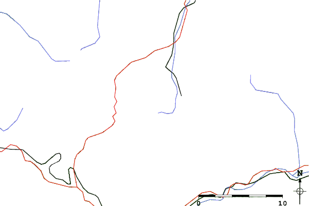 Roads and rivers close to Donovaly