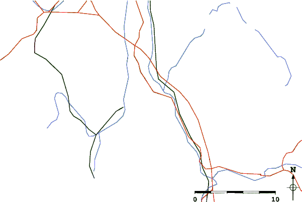 Roads and rivers close to Durrnberg