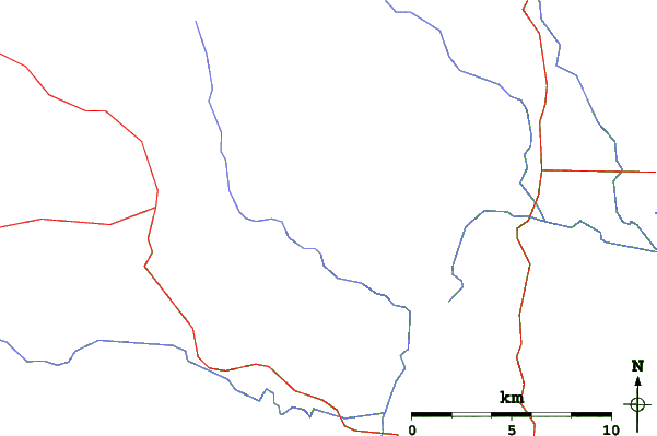 Roads and rivers close to Eastlink Park