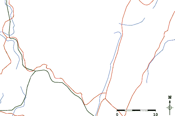 Roads and rivers close to Eden Valley Resort