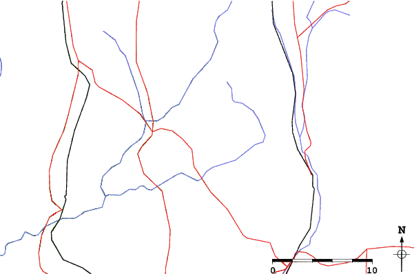 Roads and rivers close to Elk Mountain Ski Resort