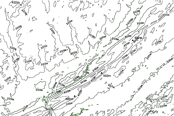 Fernwood neighbourhood contours