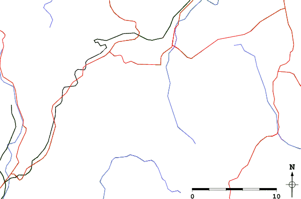 Roads and rivers close to Filipovice