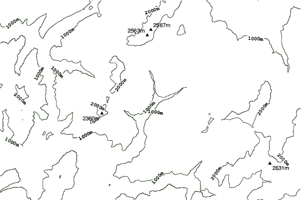 Flumet - Saint Nicolas La Chapelle neighbourhood contours