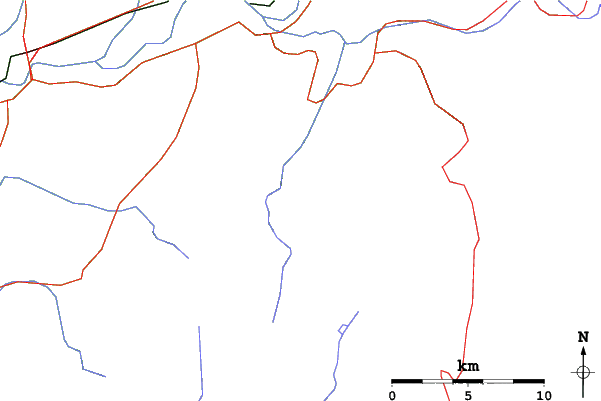 Roads and rivers close to Font D'urle