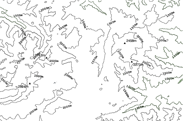 Formigueres neighbourhood contours